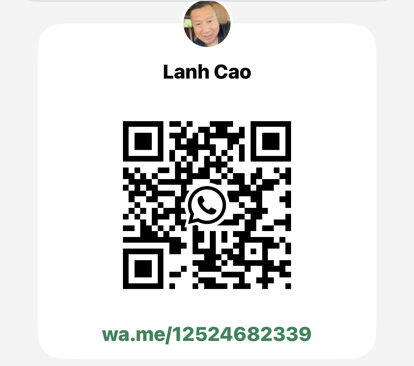 Mã QR WhatsApp của Lanh Cao